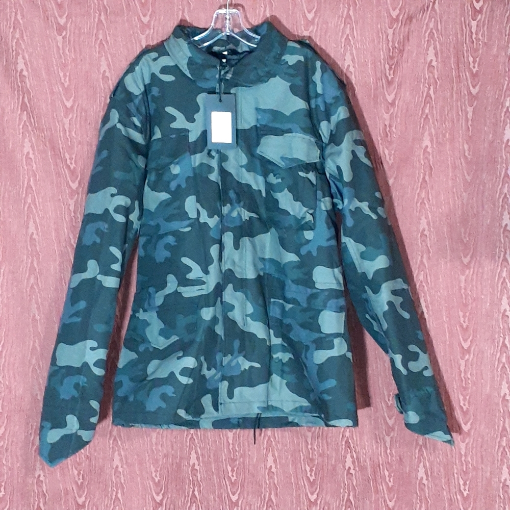 Brandit M65 Field Jacket Darkcamo Army Military Style Coat Liner Sz Large NEW